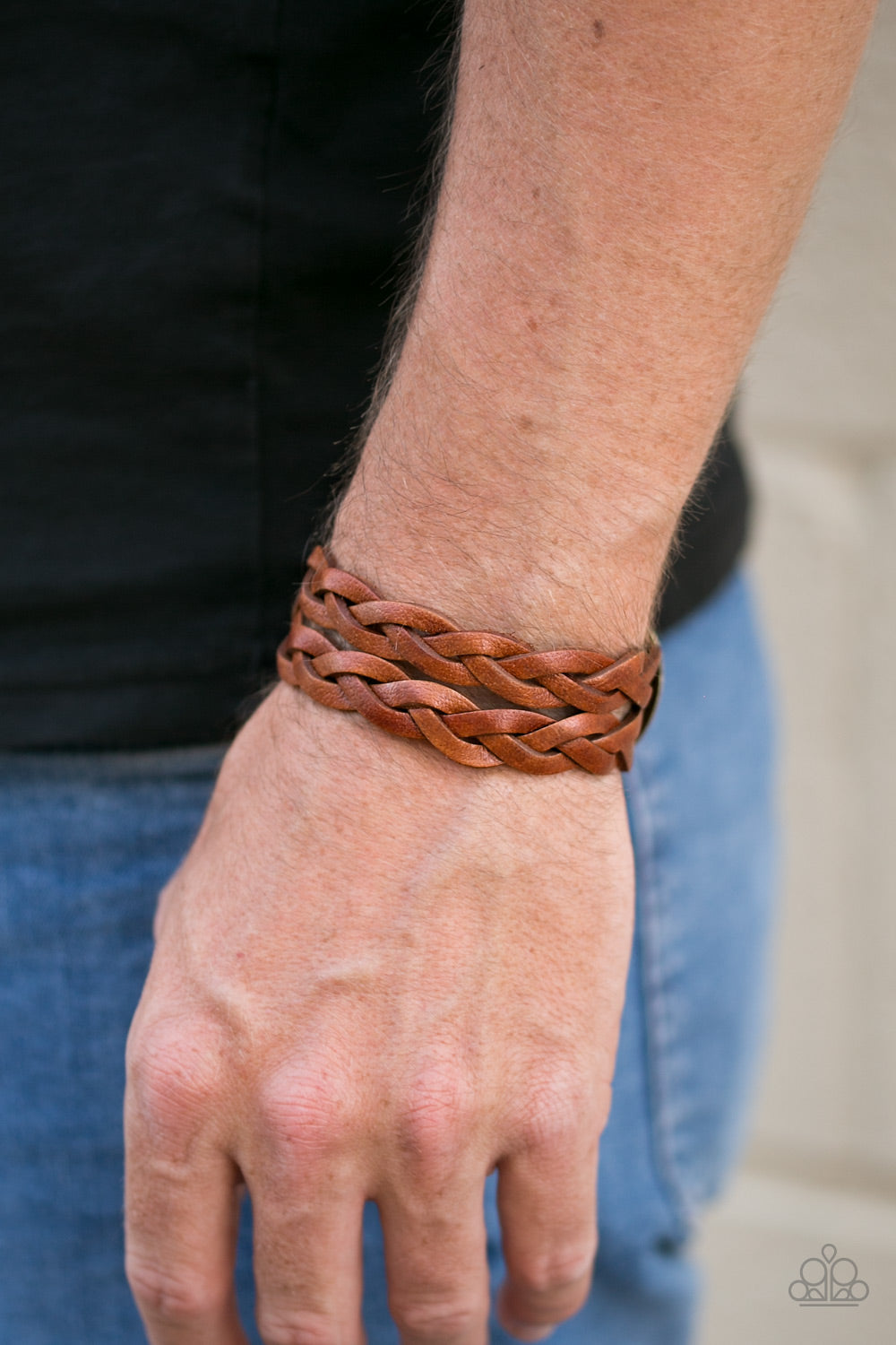 Paparazzi ♥ BUCKLE Fever - Brown ♥  Bracelet
