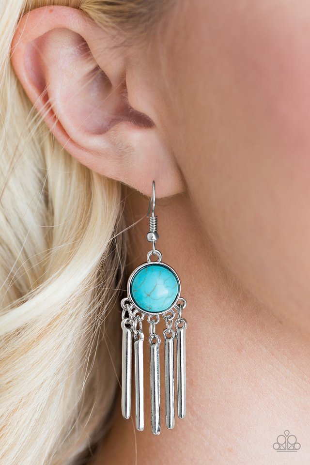 Paparazzi ♥ Western Melody - Blue ♥ Earrings