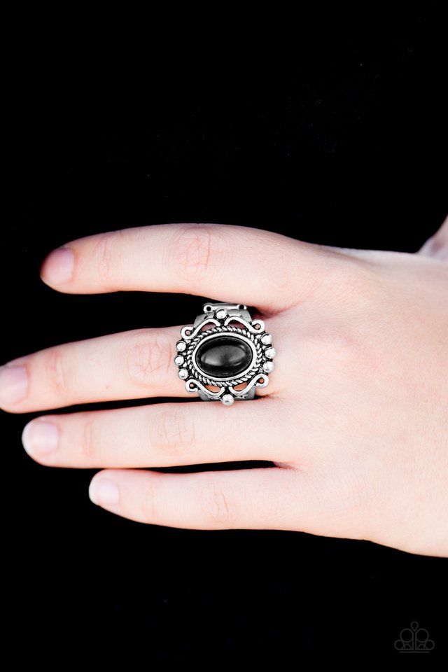 Paparazzi ♥ Dreamy Deserts - Black ♥ Ring