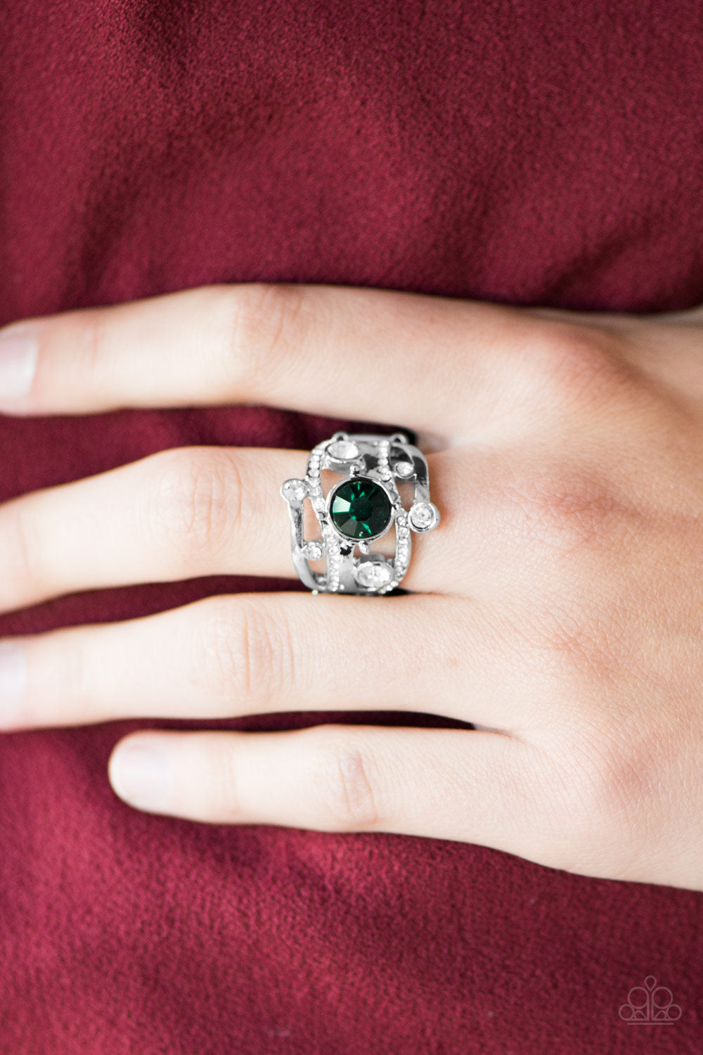 Paparazzi ♥ Colorful Constellations - Green ♥  Ring