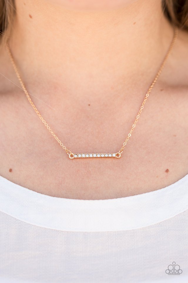 Paparazzi ♥ Give Me Some Glitter - Gold ♥ Necklace