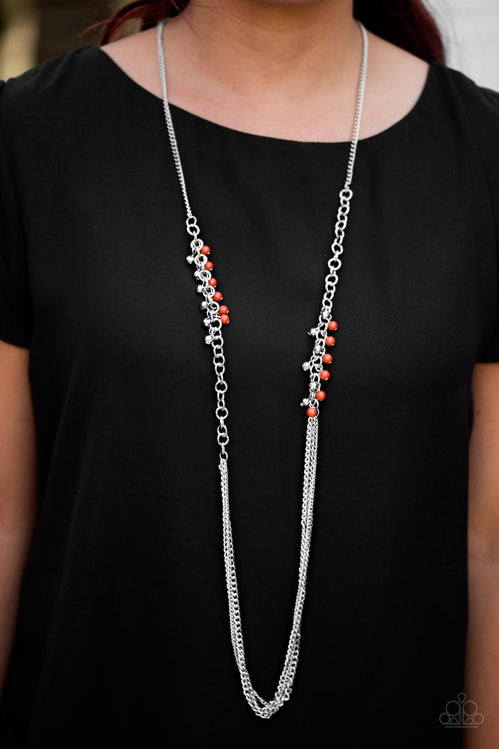 Paparazzi ♥ In For A Surprise - Orange ♥  Necklace