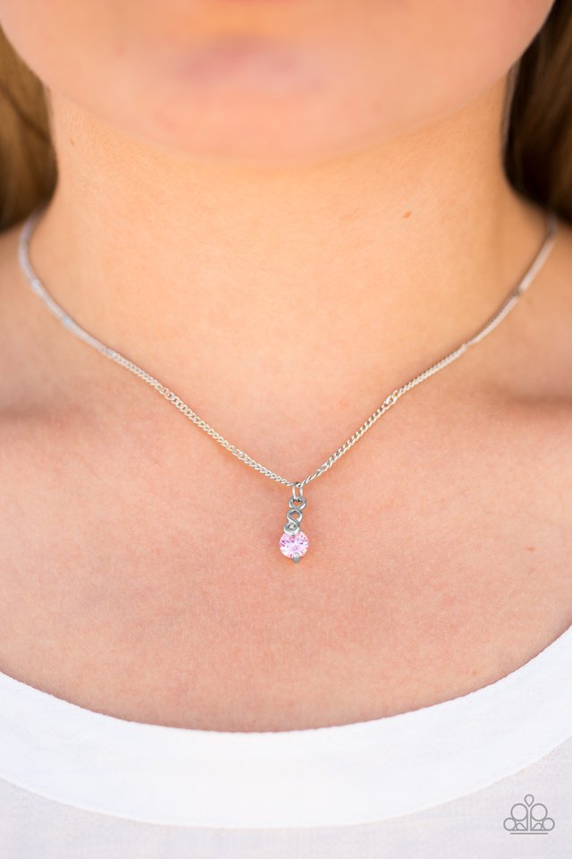 Paparazzi ♥ Forever Sparkle - Pink ♥ Necklace