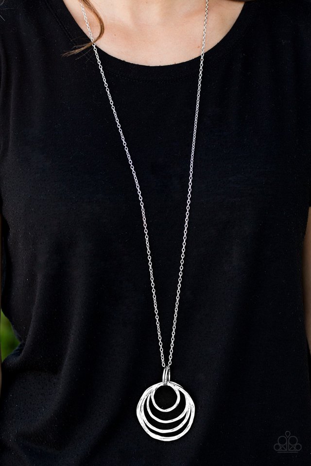 Paparazzi ♥ What In The WHIRL! - Silver ♥ Necklace