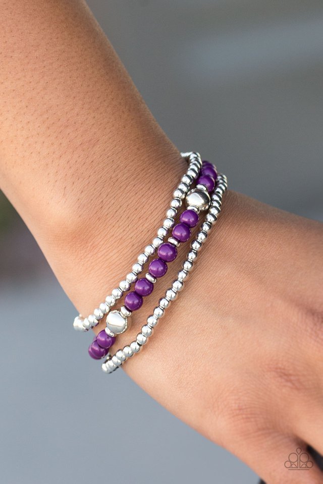 Paparazzi ♥ Colorfully Classy - Purple ♥ Bracelet