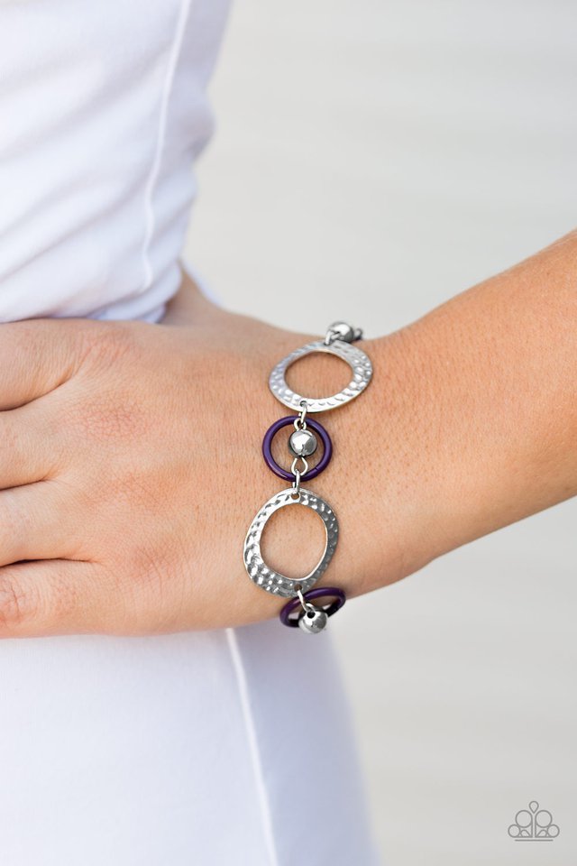 Paparazzi ♥ Disc Jockey - Purple ♥ Bracelet