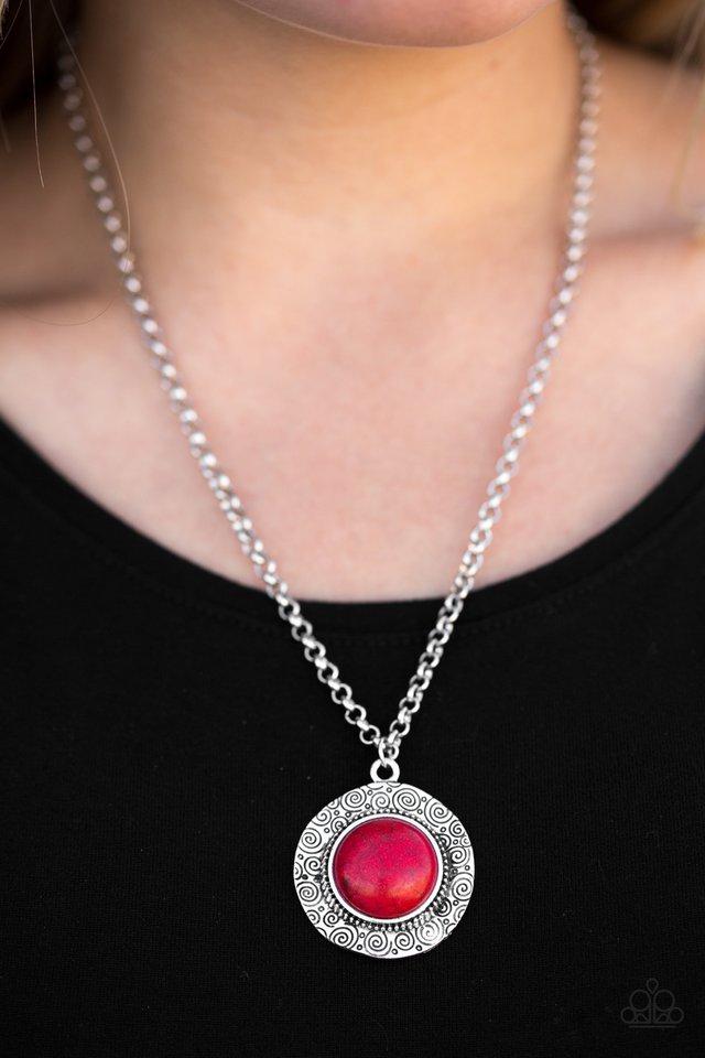 Paparazzi ♥ Course Of Nature - Red ♥ Necklace
