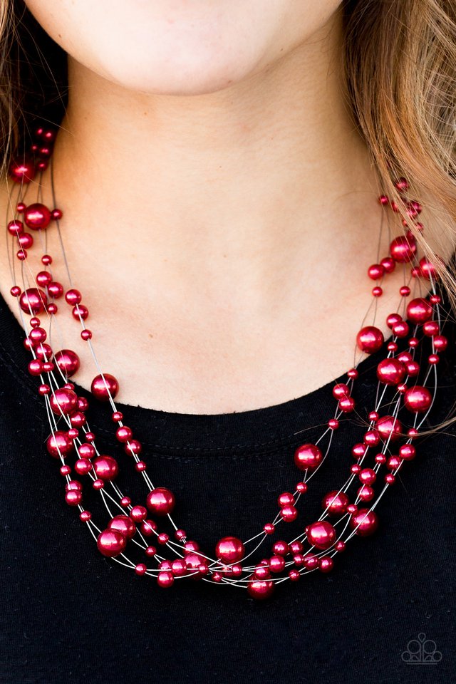 Paparazzi ♥ Absolutely Fab-YOU-lous! - Red ♥ Necklace