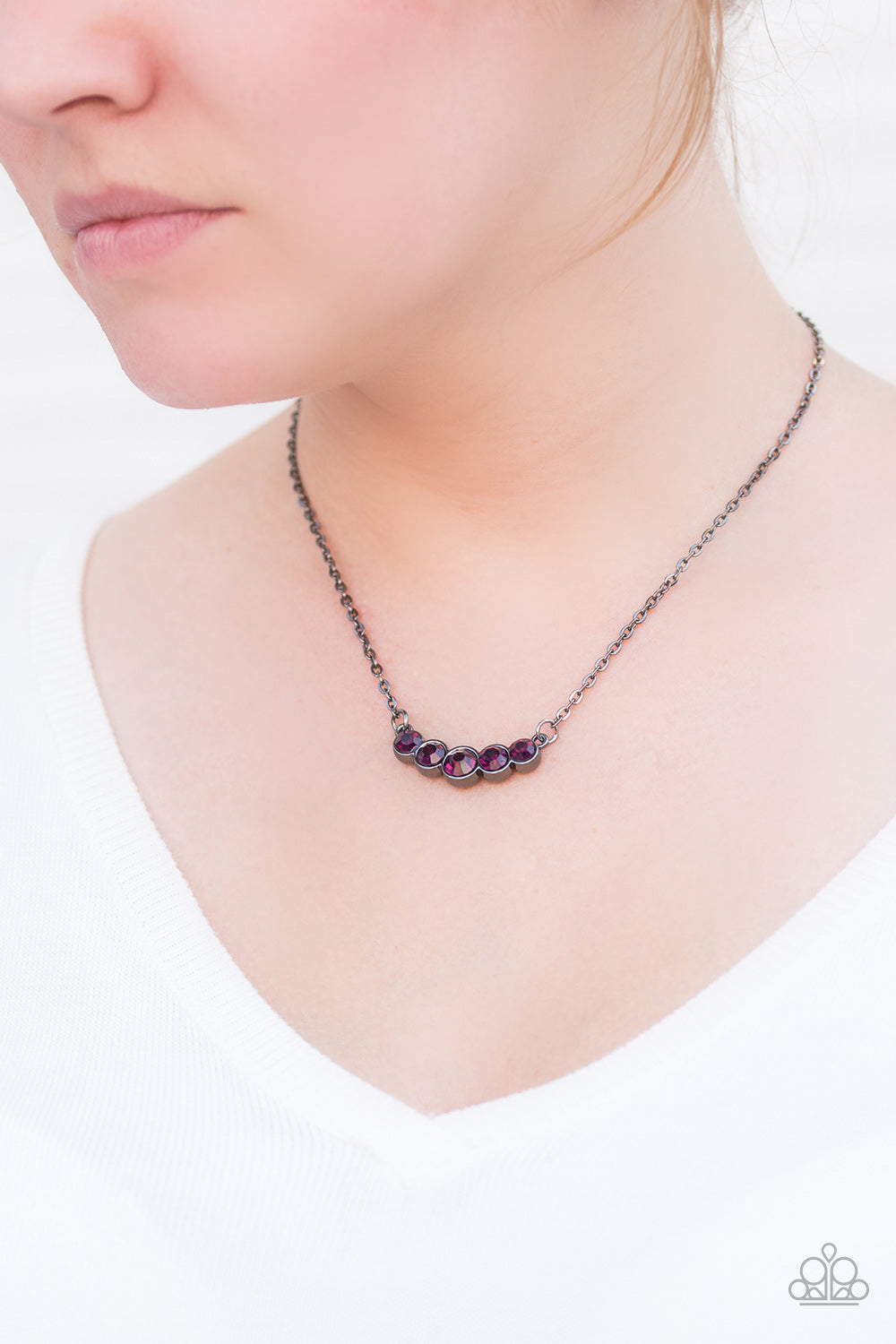 Paparazzi ♥ Speaking Of Sparkle - Purple ♥  Necklace