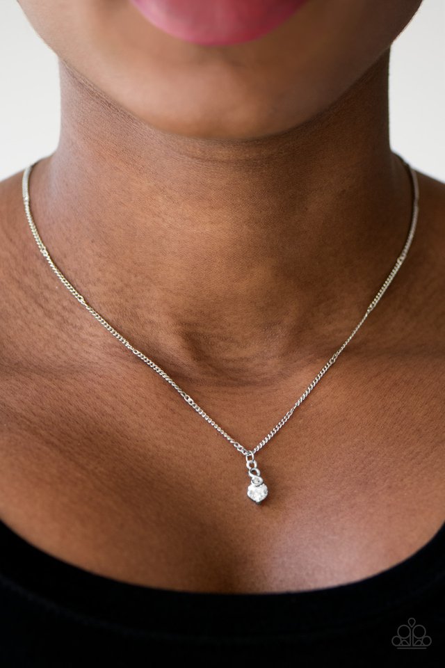 Paparazzi ♥ Forever Sparkle - White ♥ Necklace