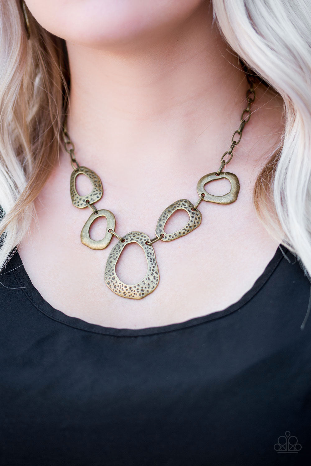 Paparazzi ♥ Very CAVE-alier - Brass ♥  Necklace