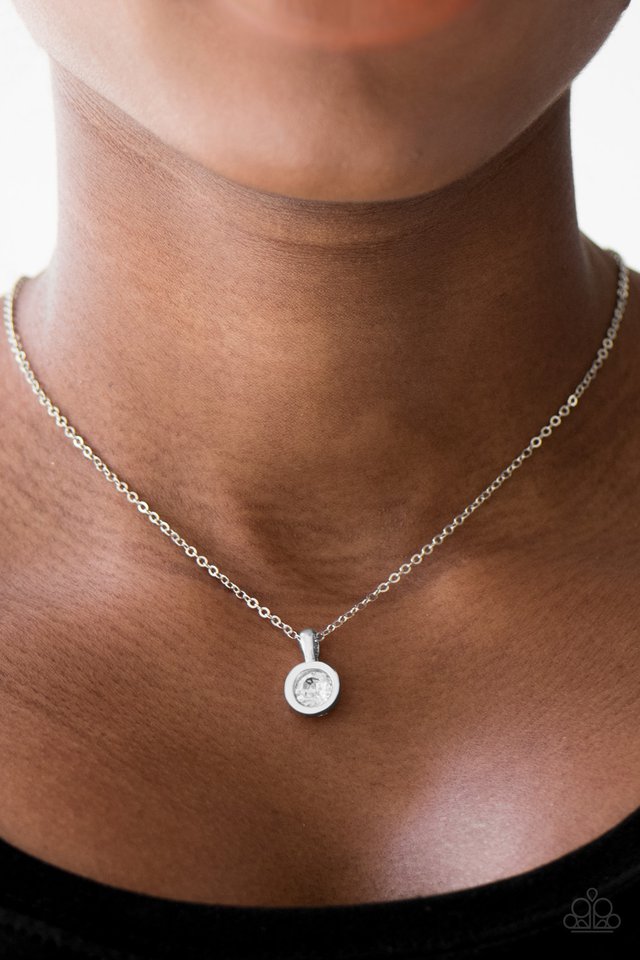 Paparazzi ♥ All I Need Is Glitter - White ♥ Necklace