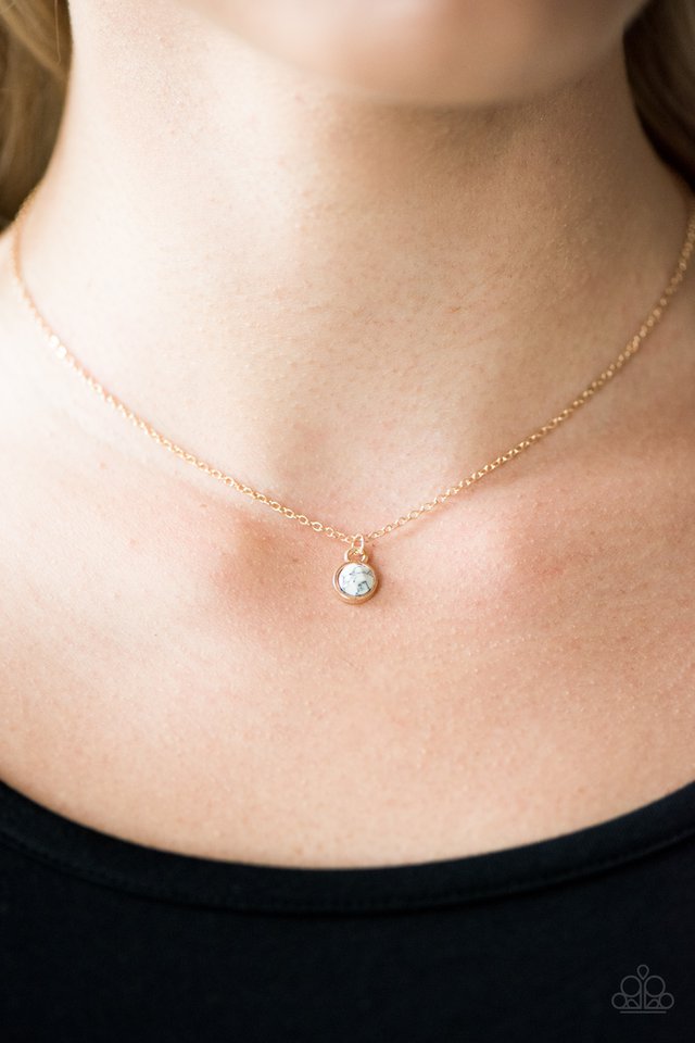 Paparazzi ♥ Creek Cadence - Gold ♥ Necklace