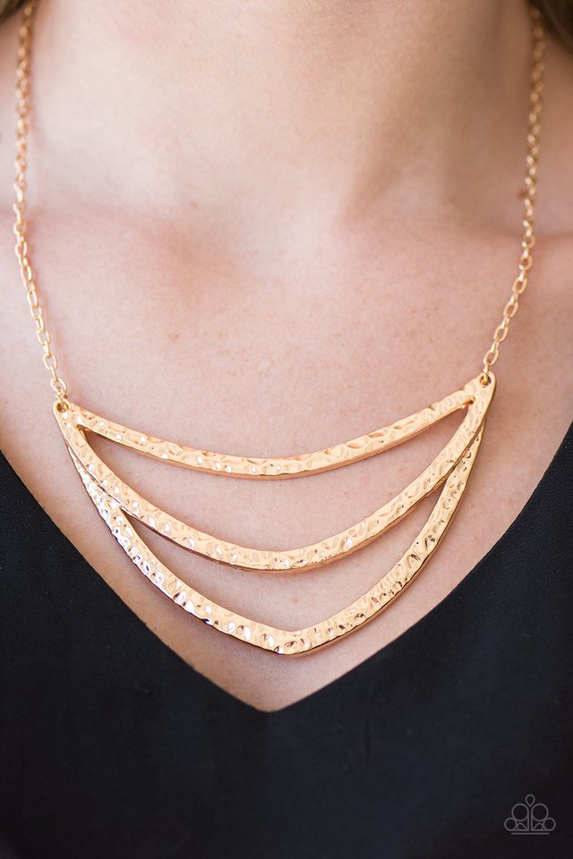 Paparazzi ♥ Jungle Rumble - Gold ♥ Necklace