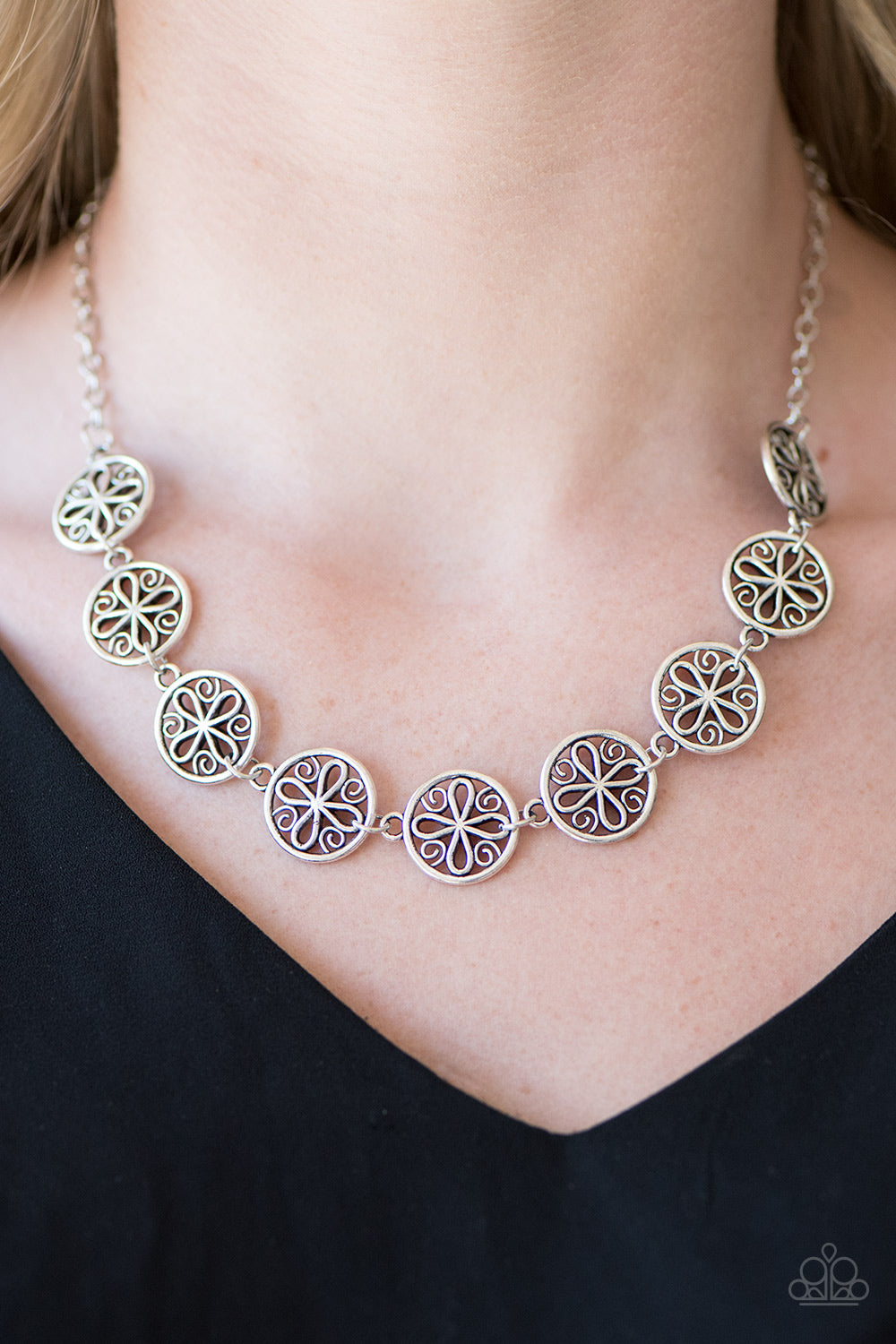 Paparazzi ♥ I Can and I WHEEL! - Silver ♥  Necklace