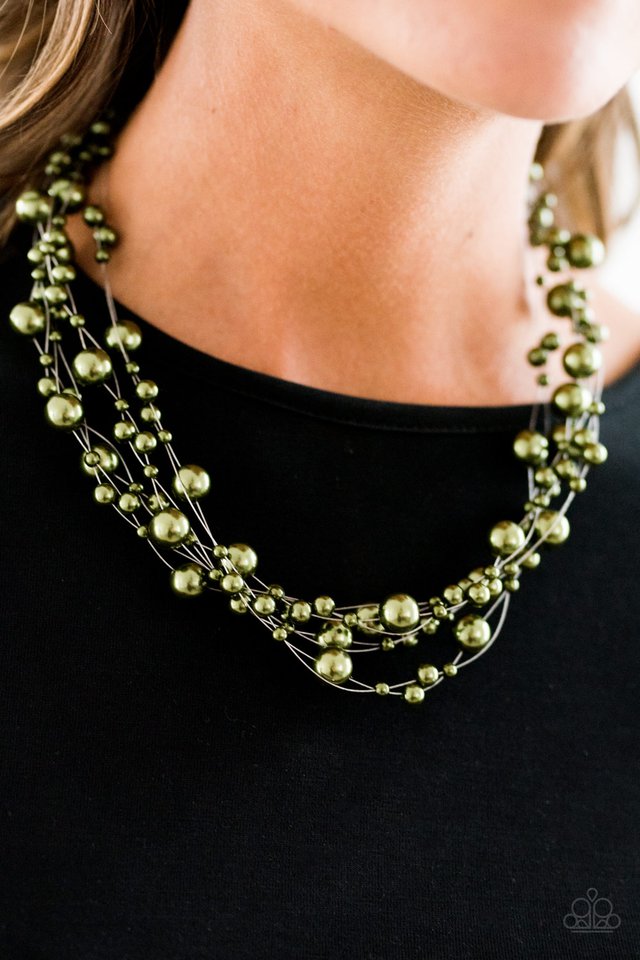 Paparazzi ♥ Absolutely Fab-YOU-lous! - Green ♥ Necklace