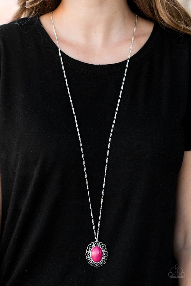 Paparazzi ♥ Sun and Sandstone - Pink ♥ Necklace