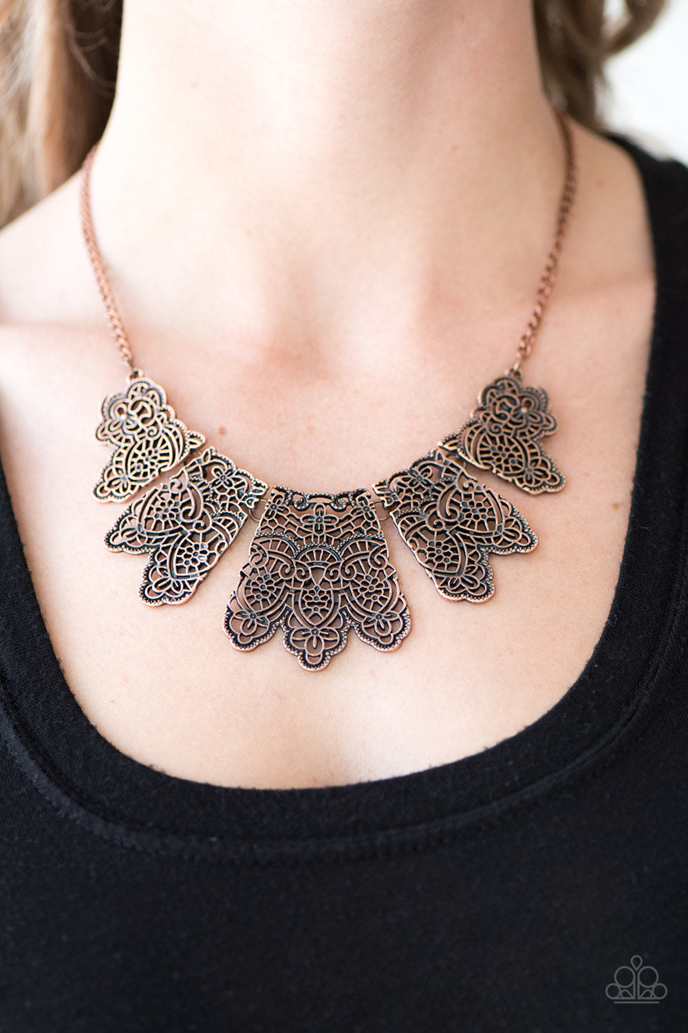 Paparazzi ♥ Empire State Shimmer - Copper ♥  Necklace