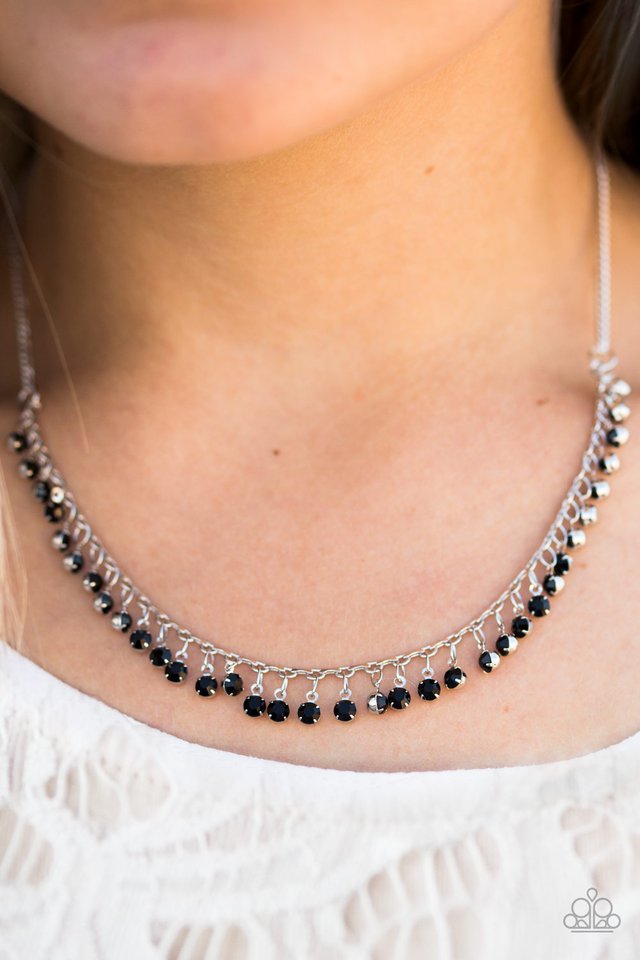 Paparazzi ♥ At First STARLIGHT - Black ♥ Necklace