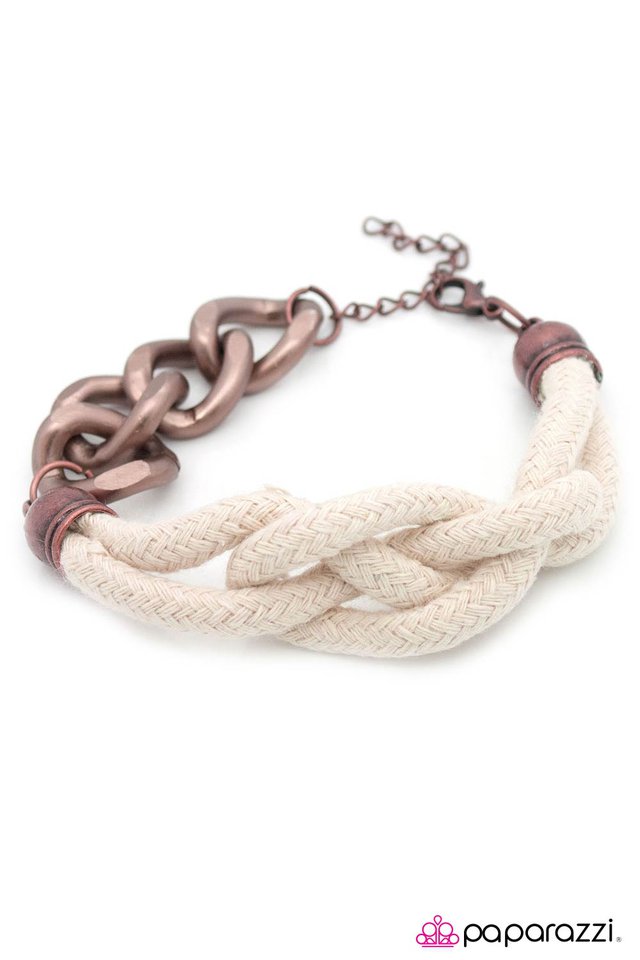 Paparazzi ♥ To Be or Knot to Be? - Copper ♥ Bracelet