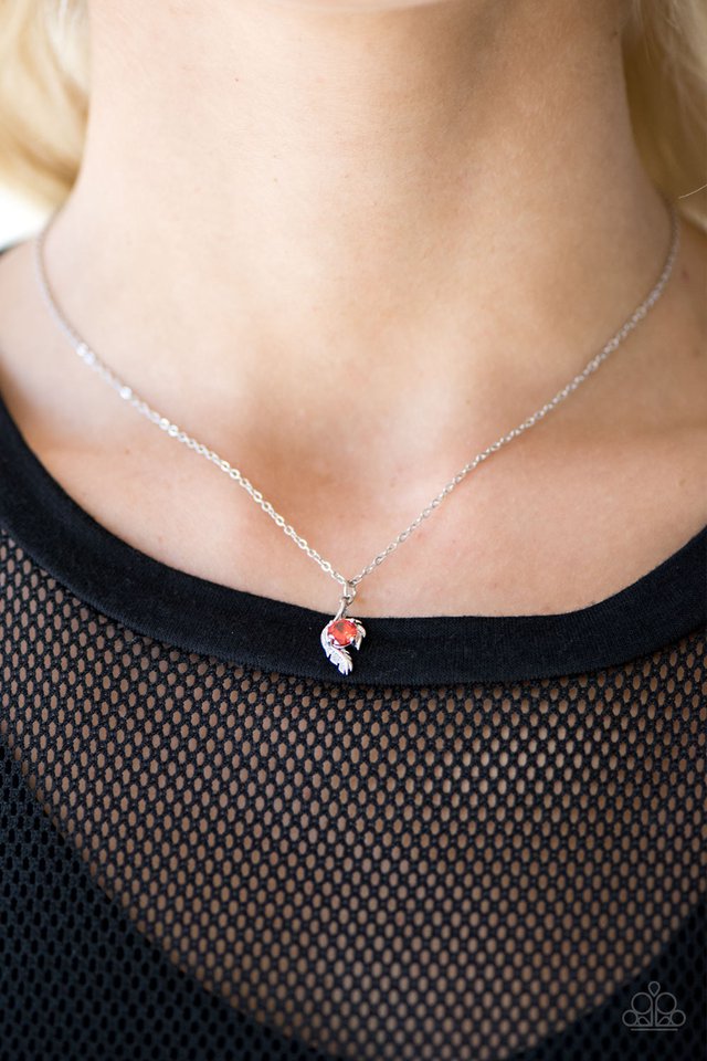 Paparazzi ♥ Firebird - Orange ♥ Necklace
