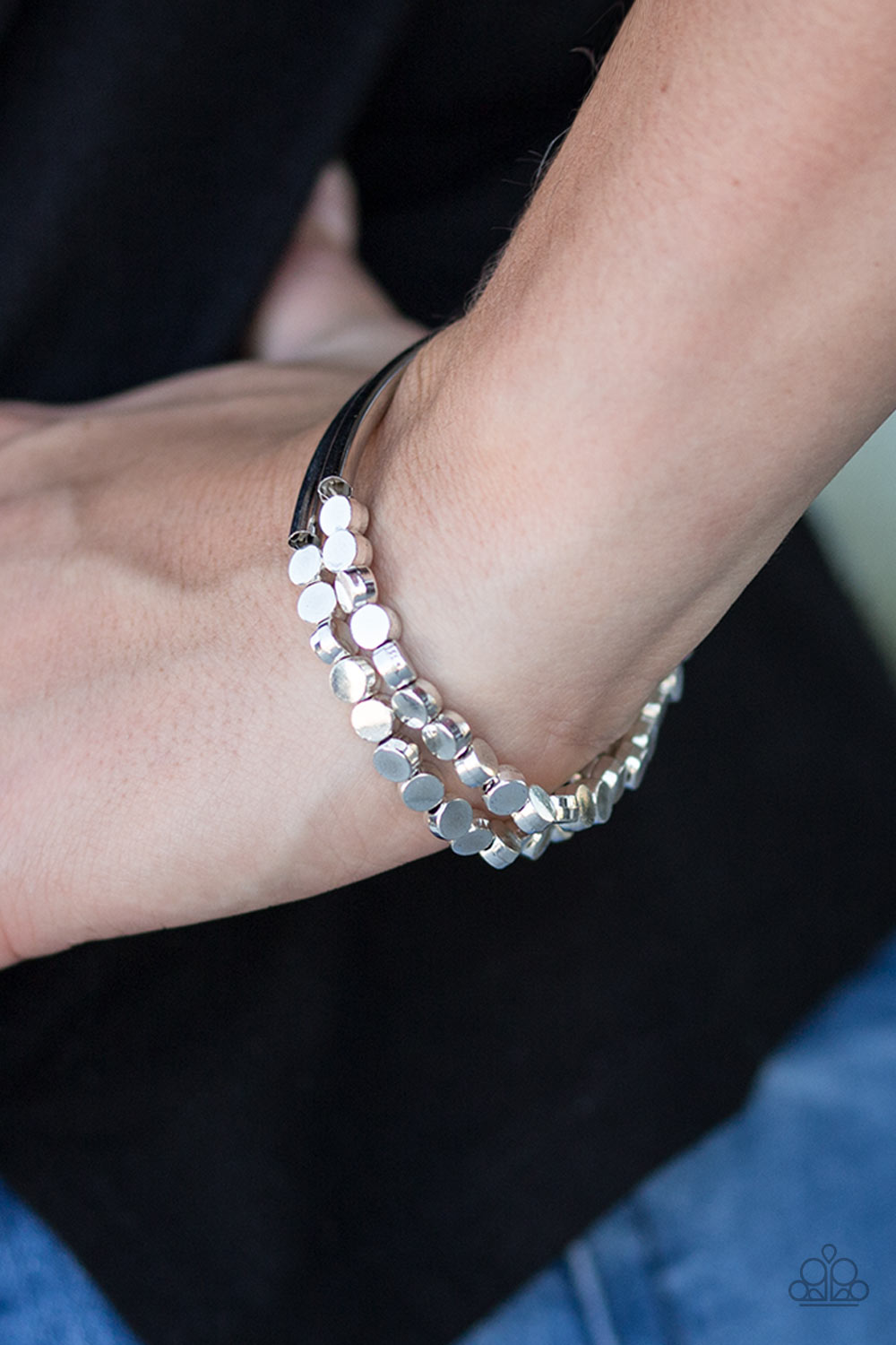Paparazzi ♥ Life Is A GLEAM - Silver ♥  Bracelet