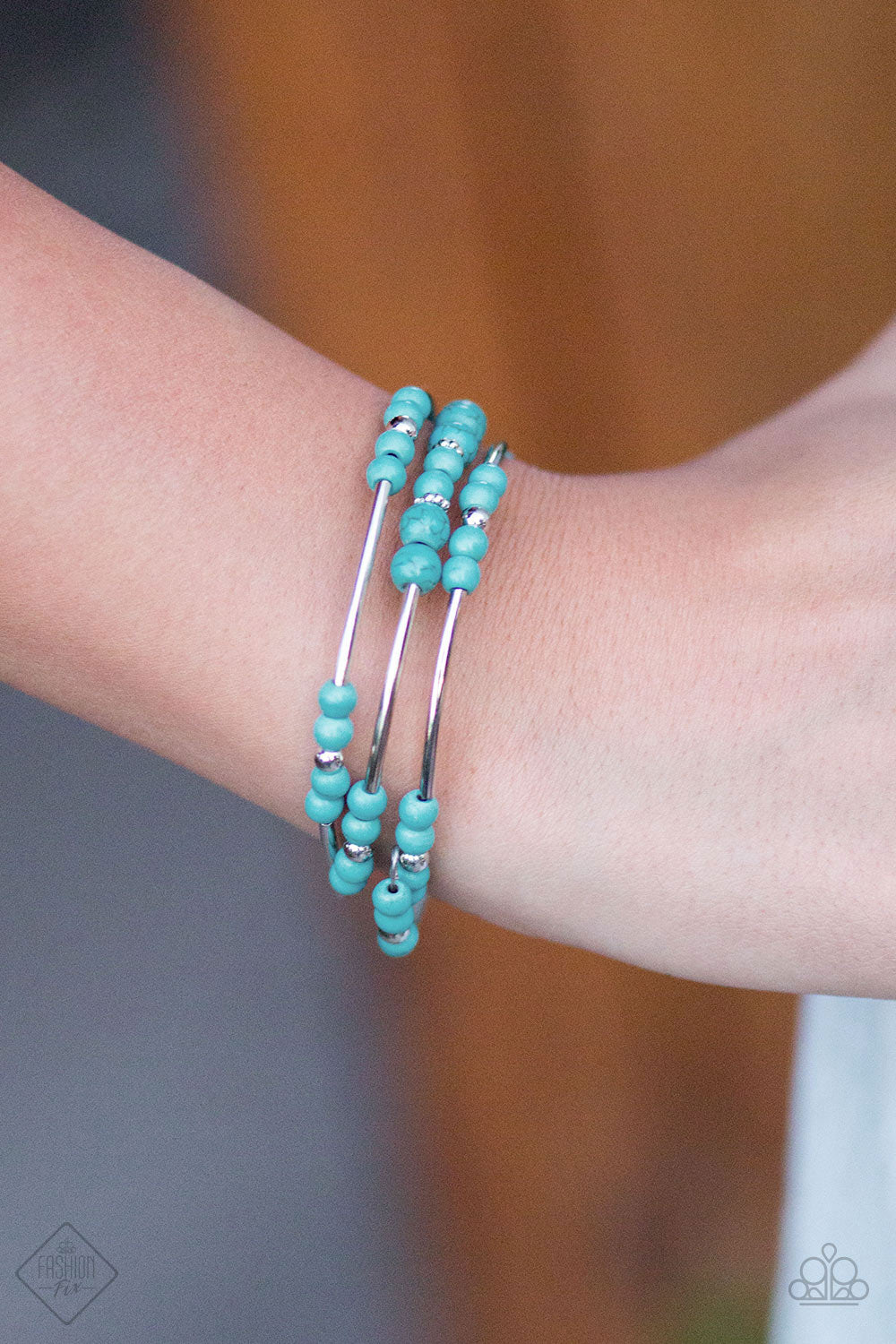 Paparazzi ♥ Twisting Tranquility - Blue ♥  Bracelet