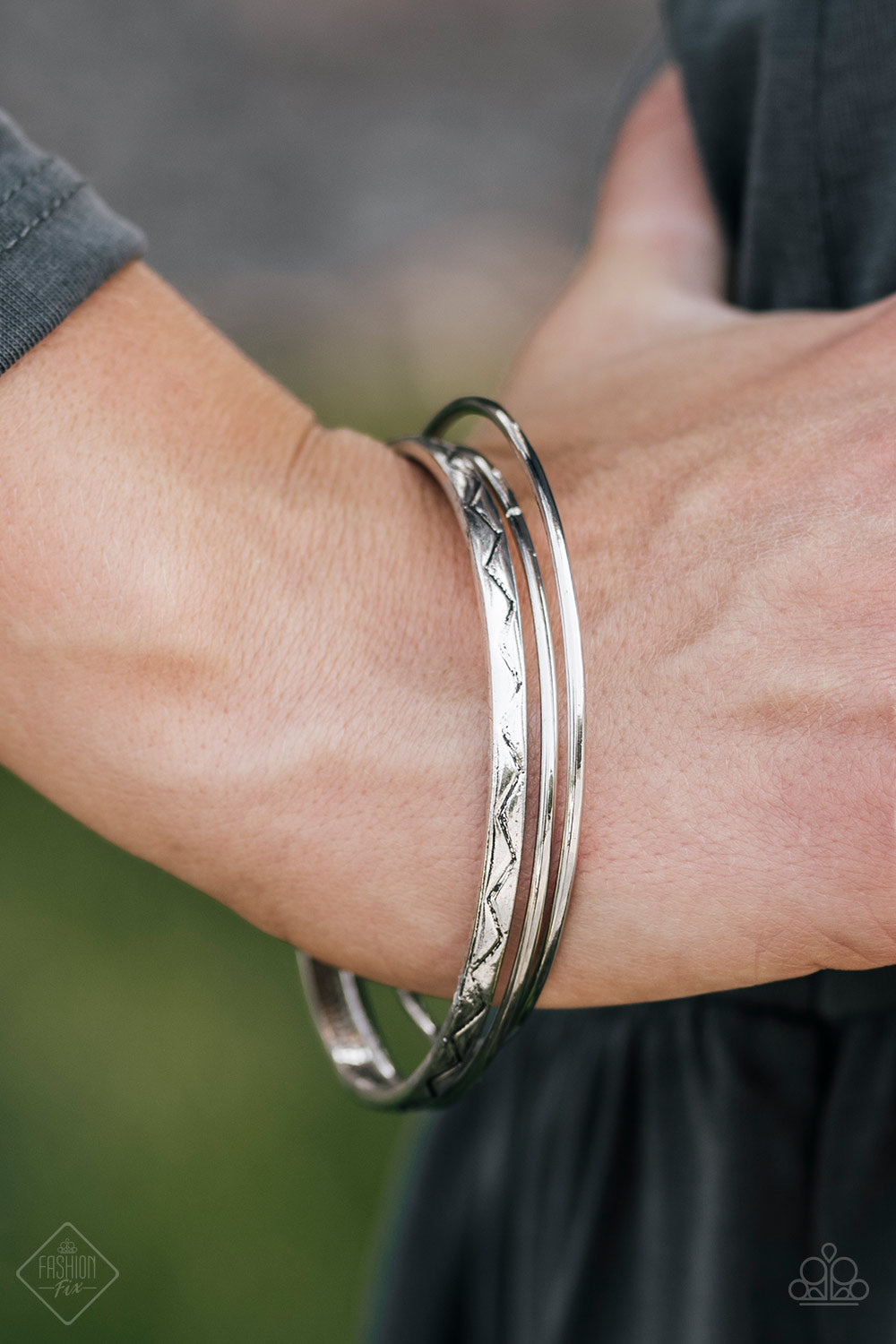 Paparazzi ♥ Metro Maverick - Silver ♥  Bracelet