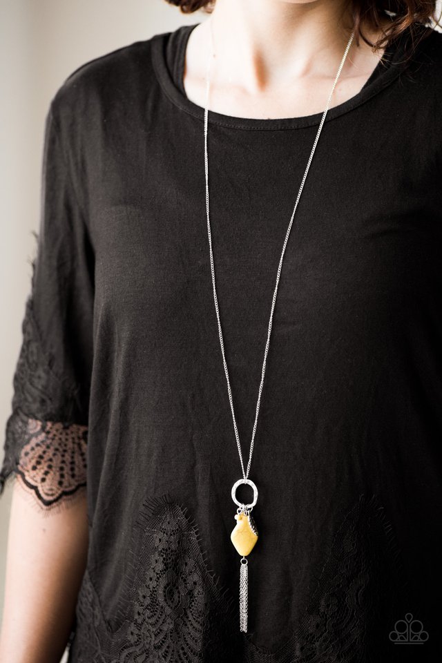Paparazzi ♥ Stone Sonata - Yellow ♥ Necklace