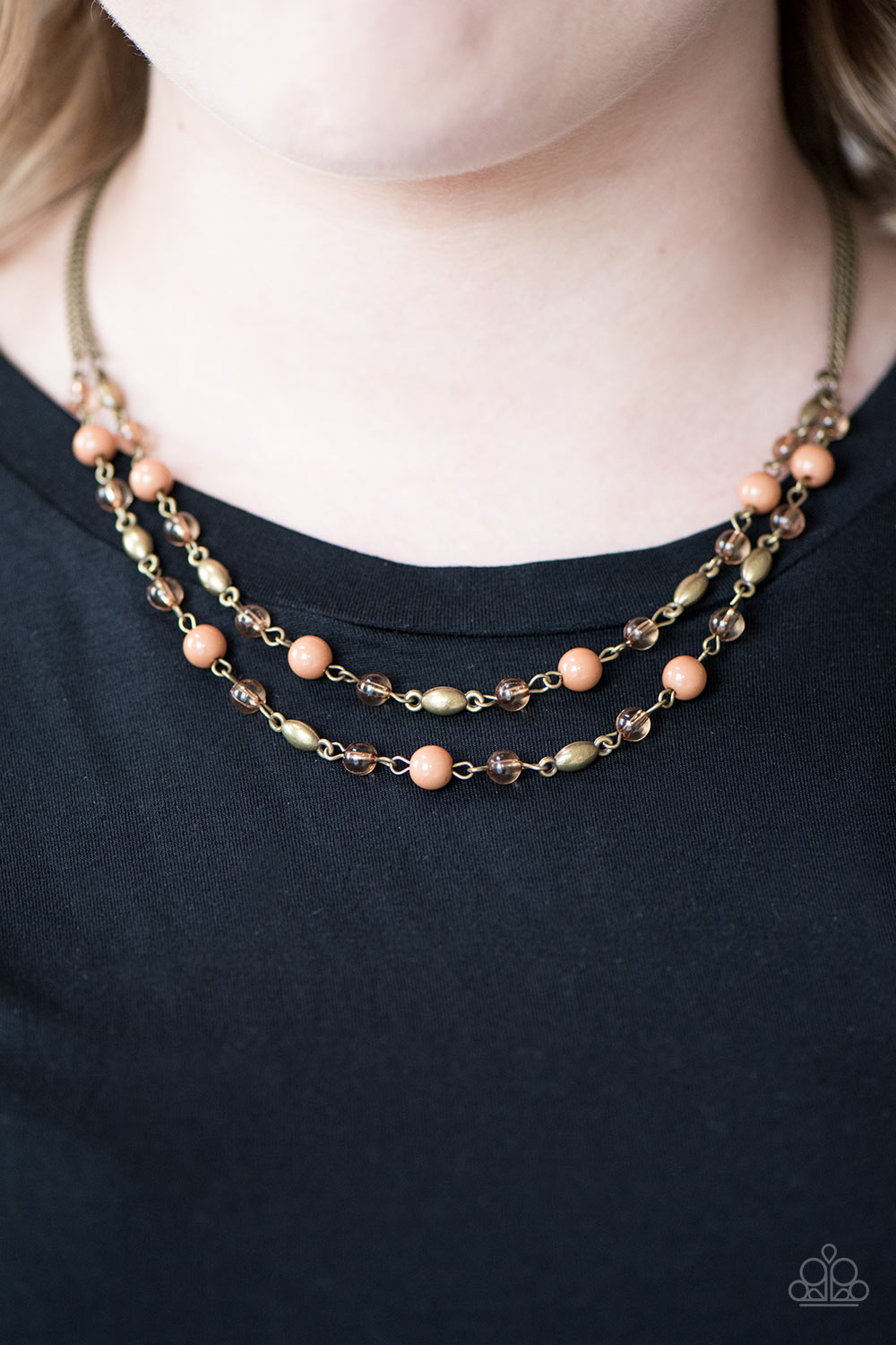 Paparazzi ♥ Ill Always BEAD There - Brass ♥  Necklace
