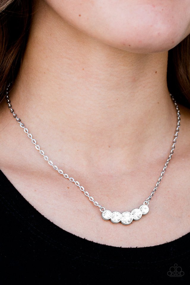 Paparazzi ♥ Speaking Of Sparkle - White ♥ Necklace