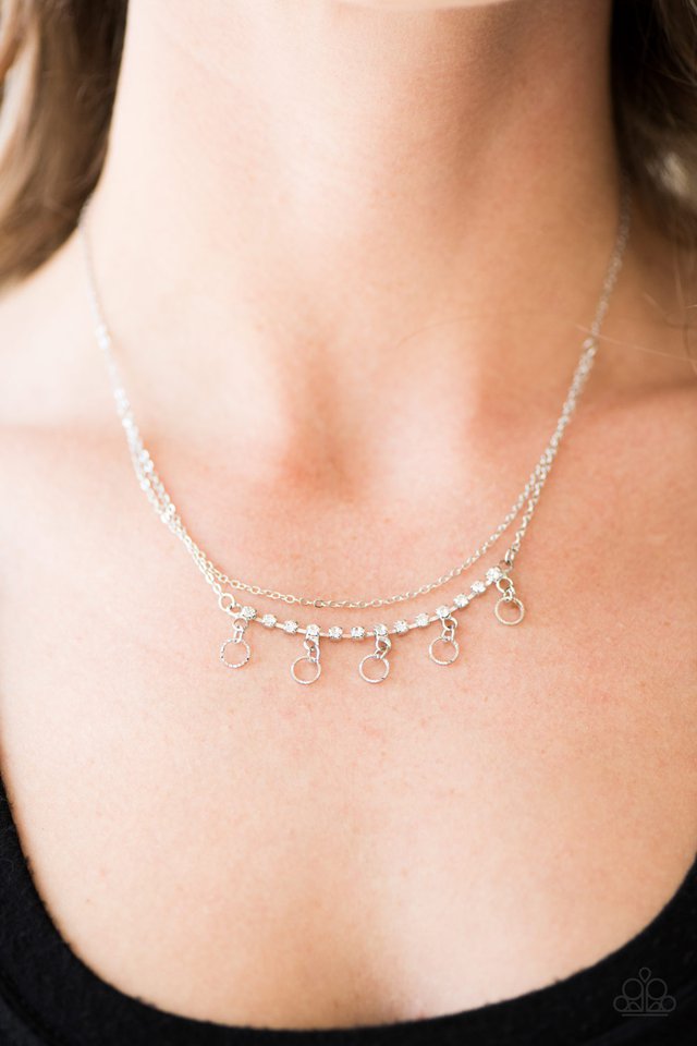 Paparazzi ♥ Modern Day Princess - White ♥ Necklace