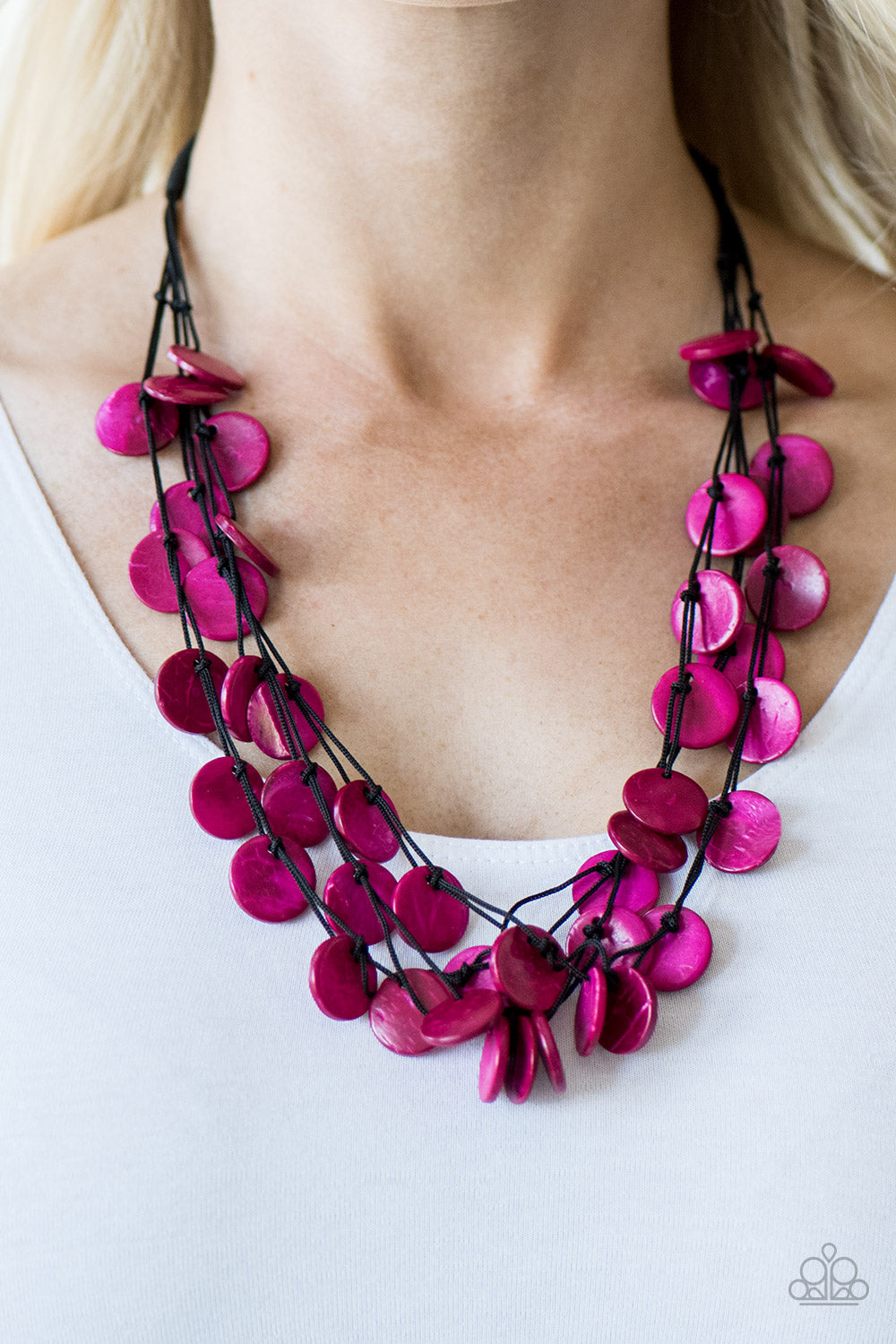 Paparazzi ♥ Caribbean Catch - Pink ♥  Necklace