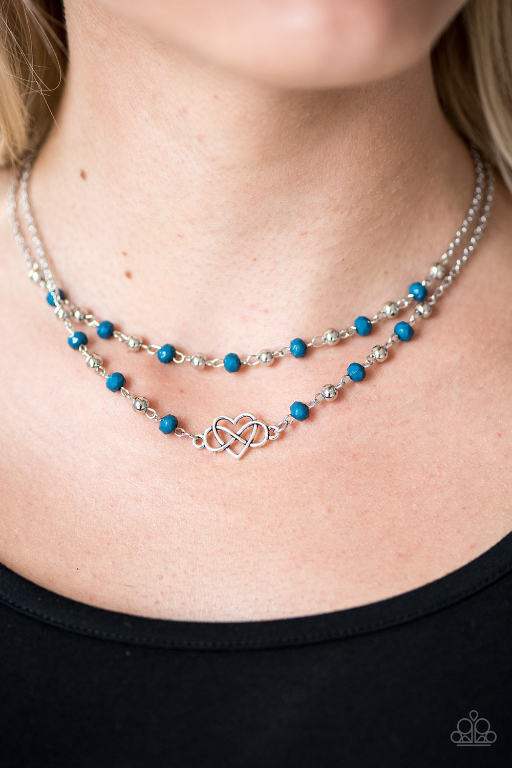 Paparazzi ♥ Unbreakable Love - Blue ♥  Necklace