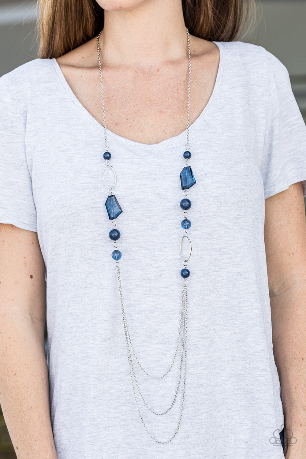 Paparazzi ♥ Jewel Jackpot - Blue ♥  Necklace