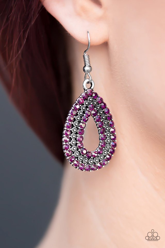 Paparazzi ♥ Make A GLAM Out Of You - Purple ♥ Earrings