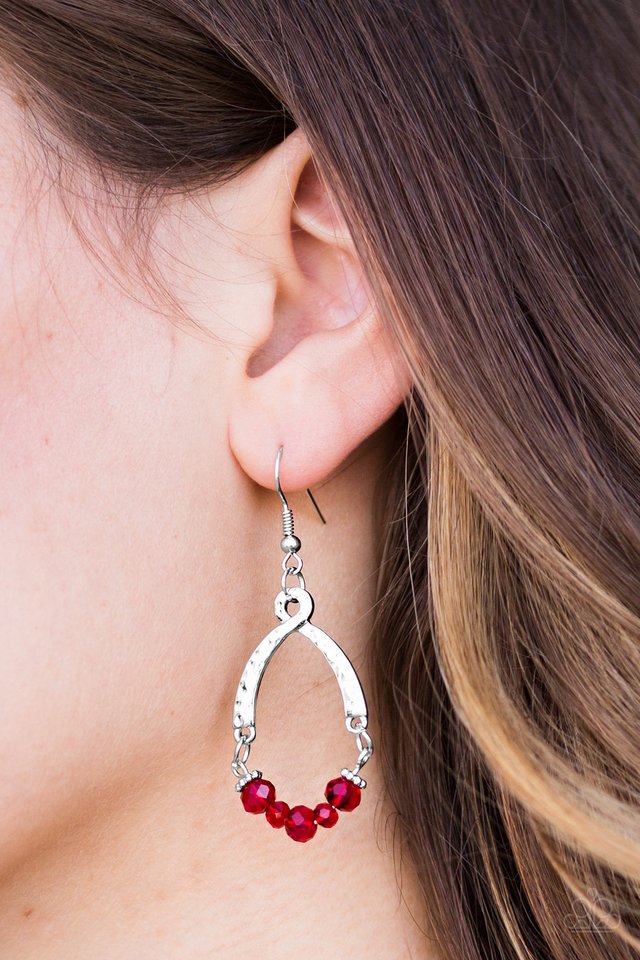Paparazzi ♥ Whimsically Whimsy - Red ♥ Earrings