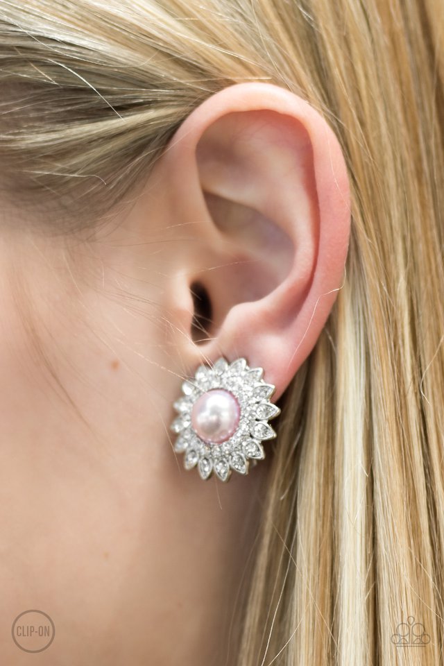 Paparazzi ♥ Traditional Sparkle - Pink Clip-On ♥ Clip-On
