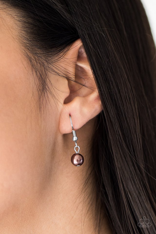 Paparazzi ♥ Happy Is The Bride - Brown ♥ Necklace