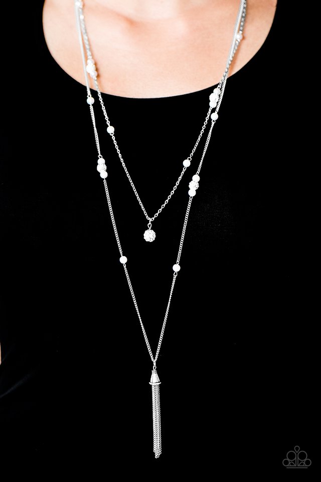 Paparazzi ♥ After Midnight - White ♥ Necklace