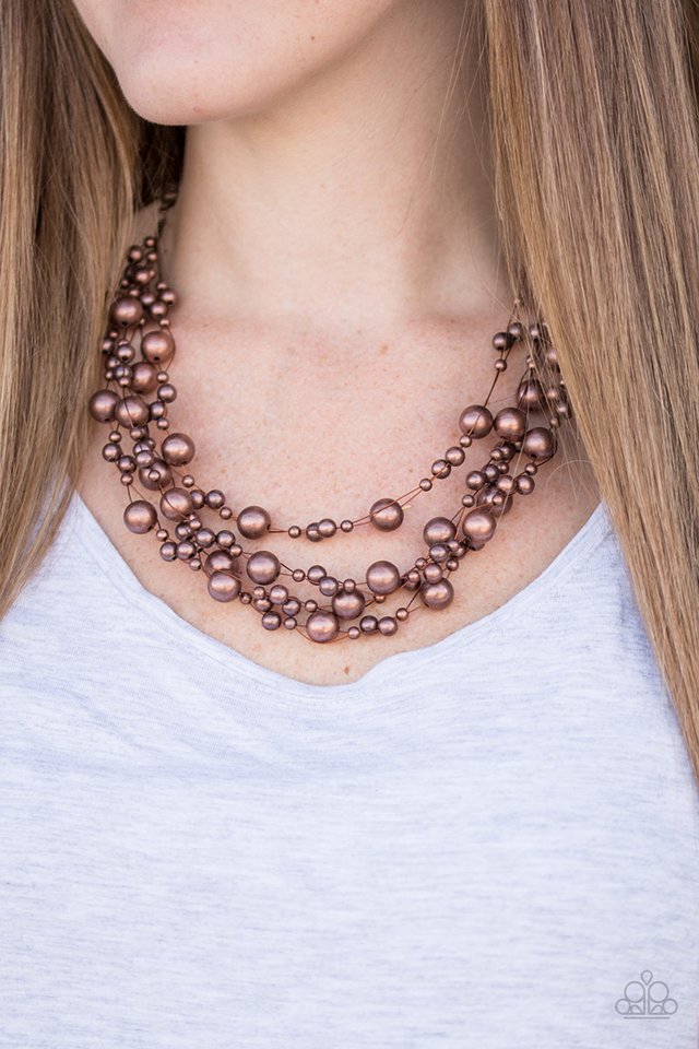 Paparazzi ♥ Fierce and Fab-YOU-lous! - Copper ♥ Necklace