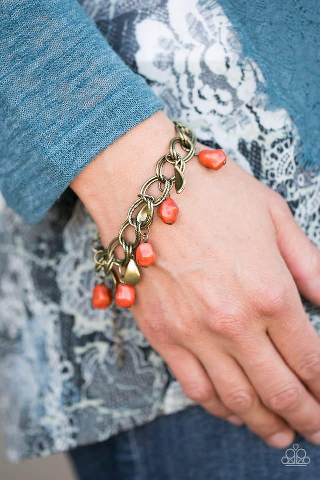 Paparazzi ♥ Walk With Nature - Orange ♥ Bracelet