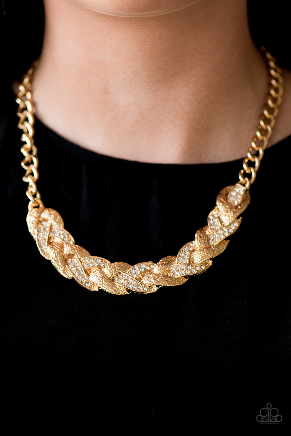Paparazzi ♥ Blind Side - Gold ♥  Necklace