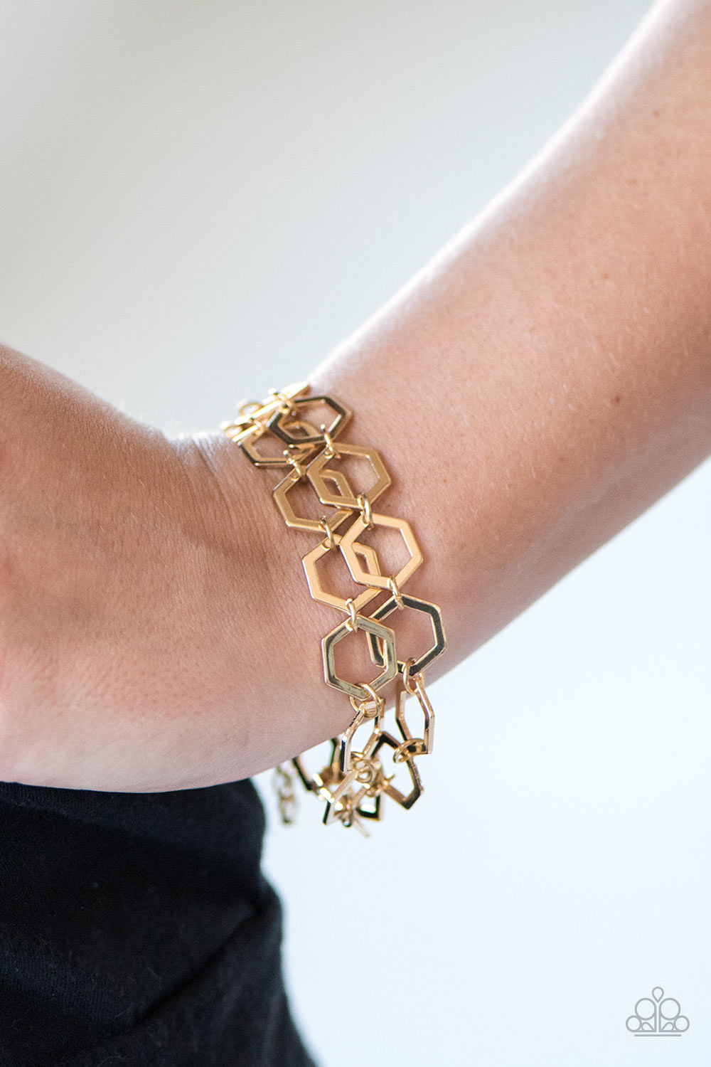 Paparazzi ♥ HEX Yeah! - Gold ♥  Bracelet