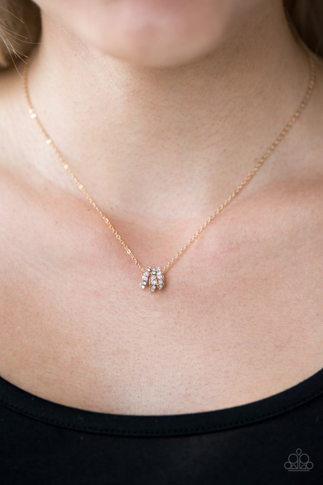 Paparazzi ♥ Sparkle Etiquette - Gold ♥ Necklace