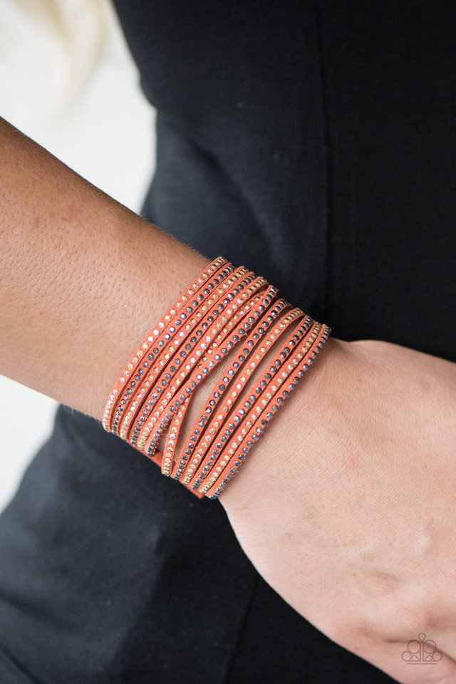 Paparazzi ♥ Brave It Out - Orange ♥ Bracelet
