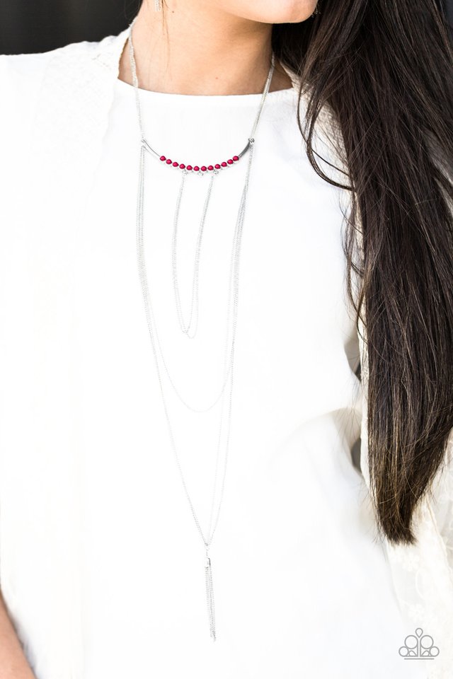 Paparazzi ♥ Stand Out A NILE - Pink ♥ Necklace