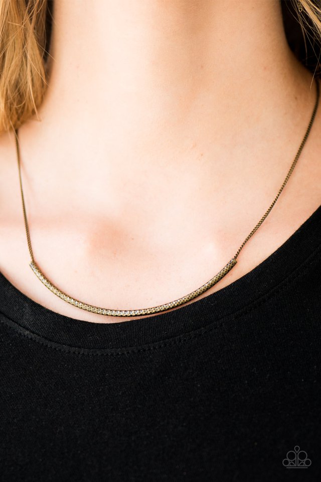 Paparazzi ♥ Slaying the Shimmer - Brass ♥ Necklace