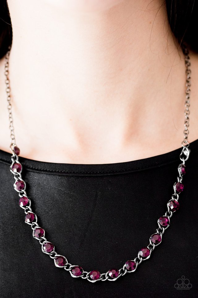 Paparazzi ♥ Shes A GLAM-eater - Purple ♥ Necklace