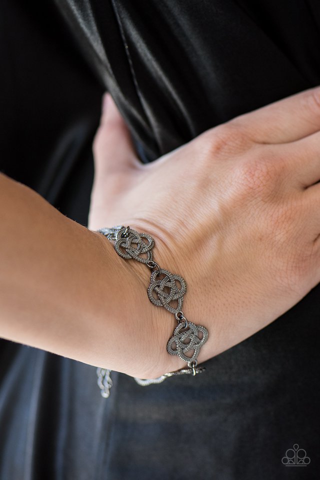 Paparazzi ♥ Egyptian Etiquette - Black ♥ Bracelet